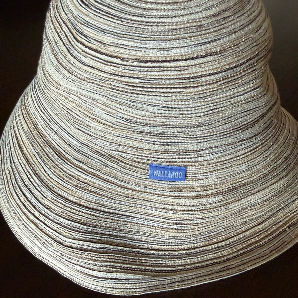 Wallaroo Sydney Beige Striped Sun Hat